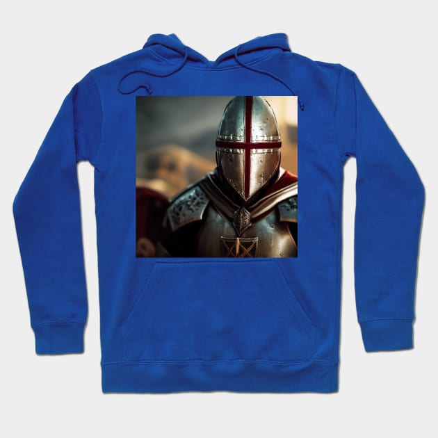 Knights Templar in The Holy Land Hoodie by Grassroots Green